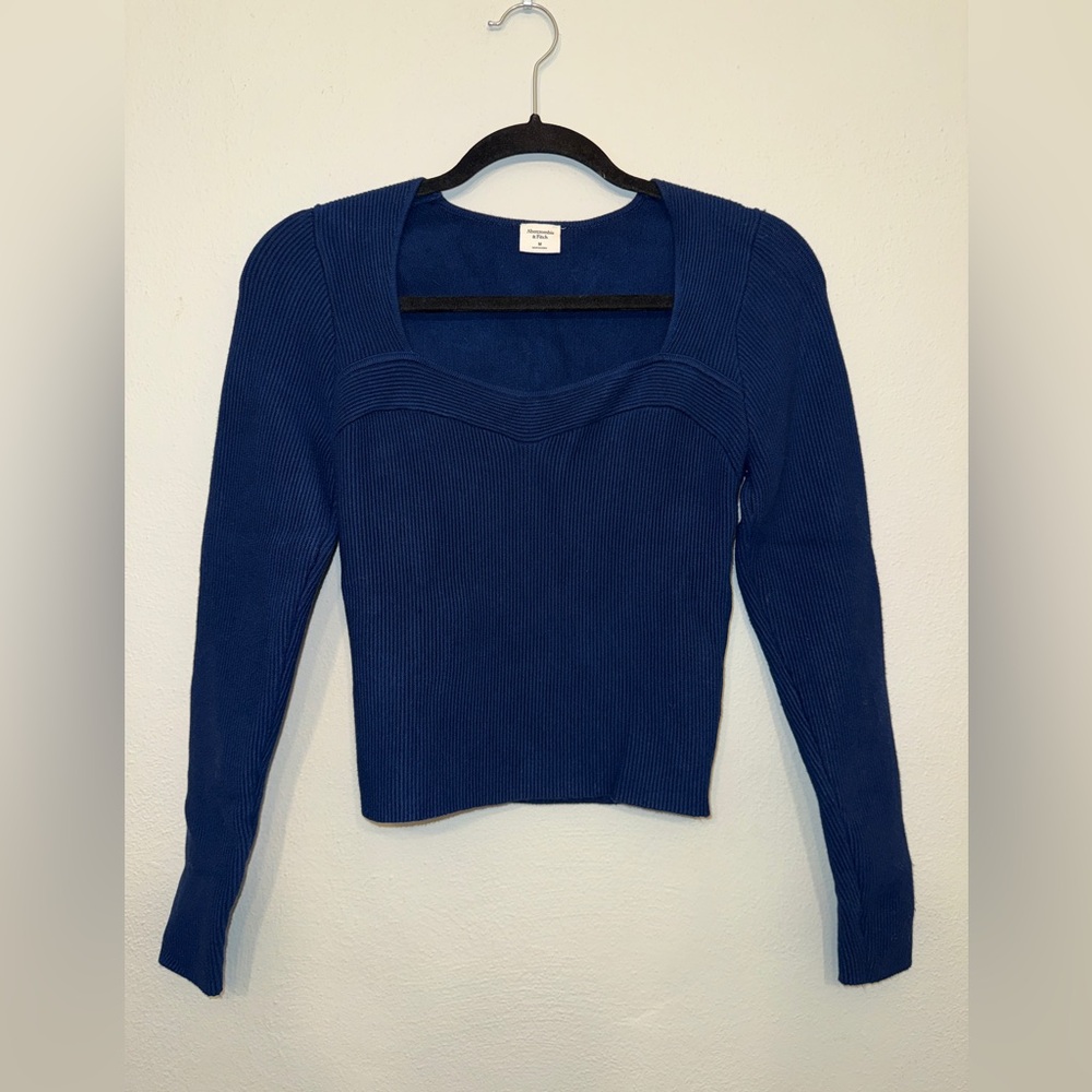 Abercrombie & Fitch Blue Long Sleeve Top